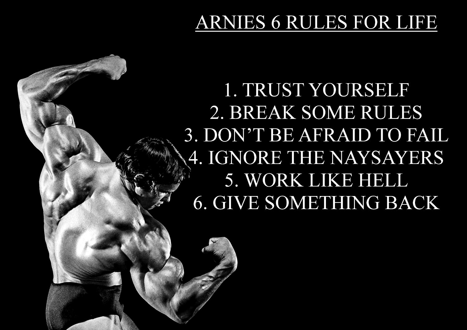 Daily Motivation – Six Rules Of Success (Arnold 